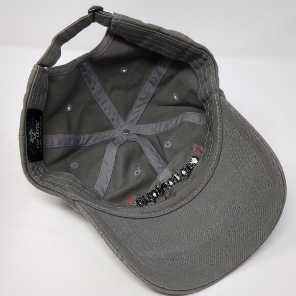 Captionique Slideback Baseball Cap Gray One Size Adjustable 6 Panel Top Level - Picture 7 of 9